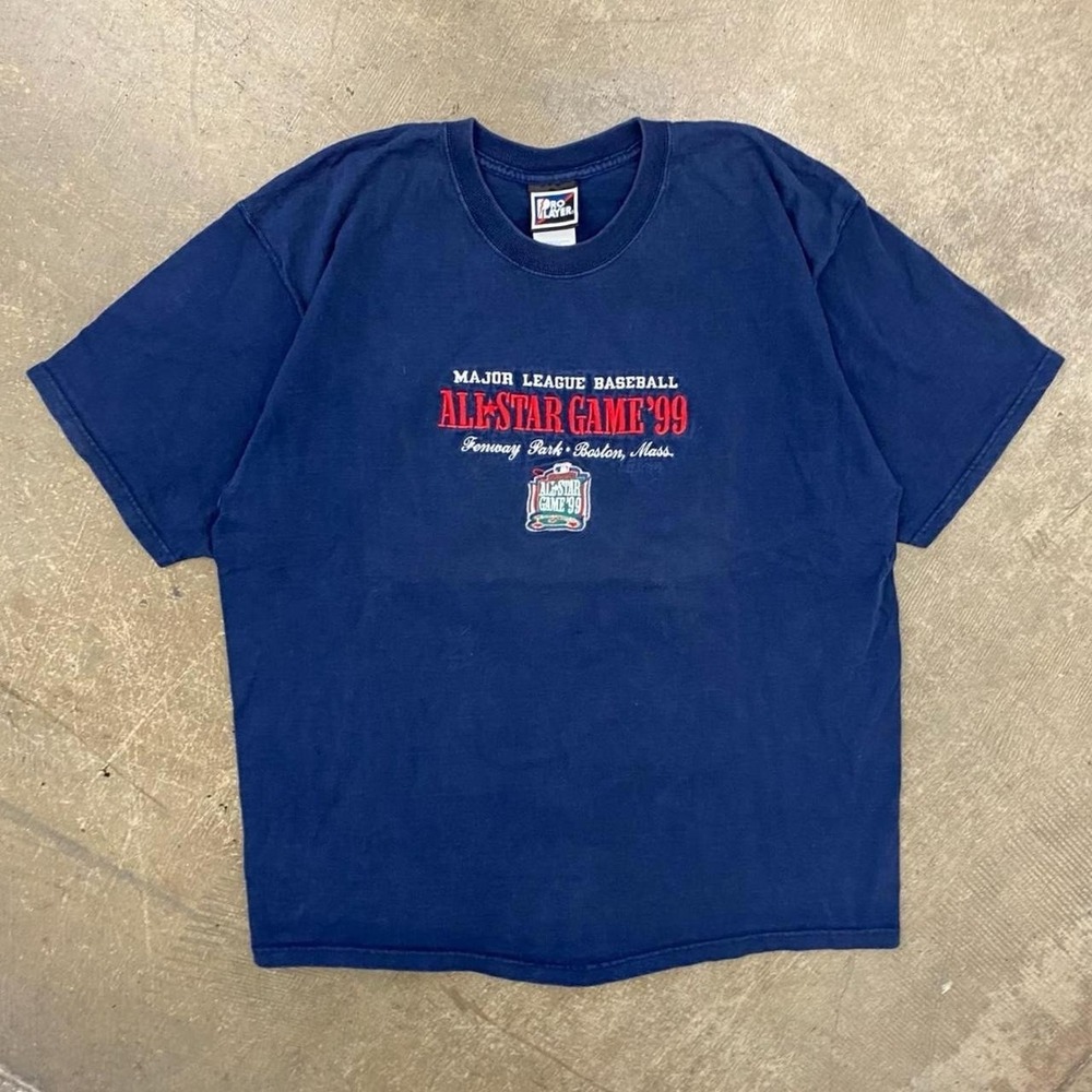 Vintage MLB 1999 All Star Game Pro Player Fenway Park Boston Red Sox T-Shirt XL
